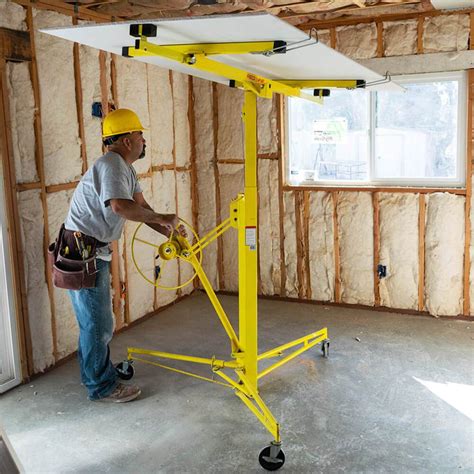 sheet metal hoist|sheetrock lifting machine.